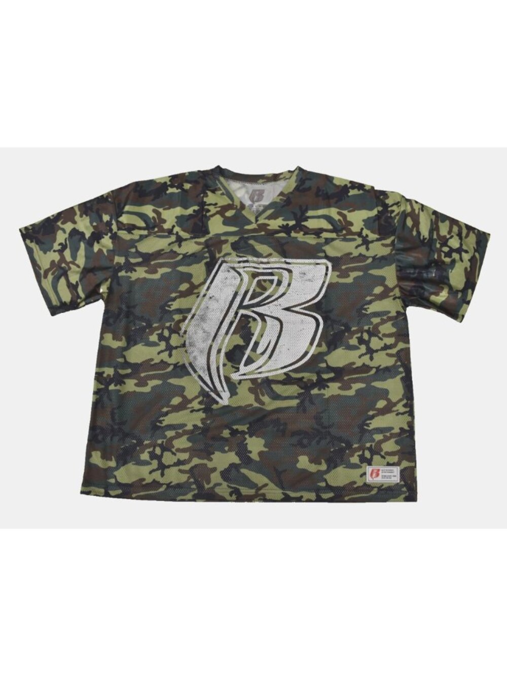 Ruff Ryders Mens Official DMX Collab Camo Mesh Football Jersey New 2XL
